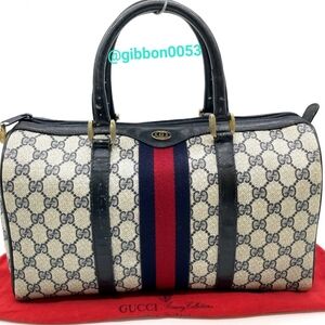 Gucci Monogram Canvas and Leather Handbag